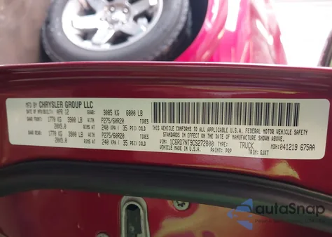 2012 Ram 1500 Laramie from USA, damaged, VIN 1C6RD7NT9CS272800